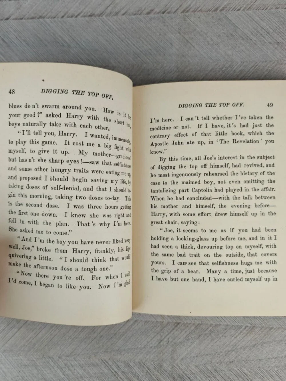 Digging The Top Off Mrs. Emma Hildreth Adams Hardcover Antique 1887
